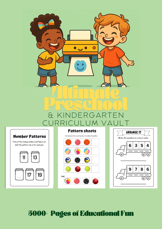 Ultimate Preschool & Kindergarten Curriculum Vault (5,000 pages)