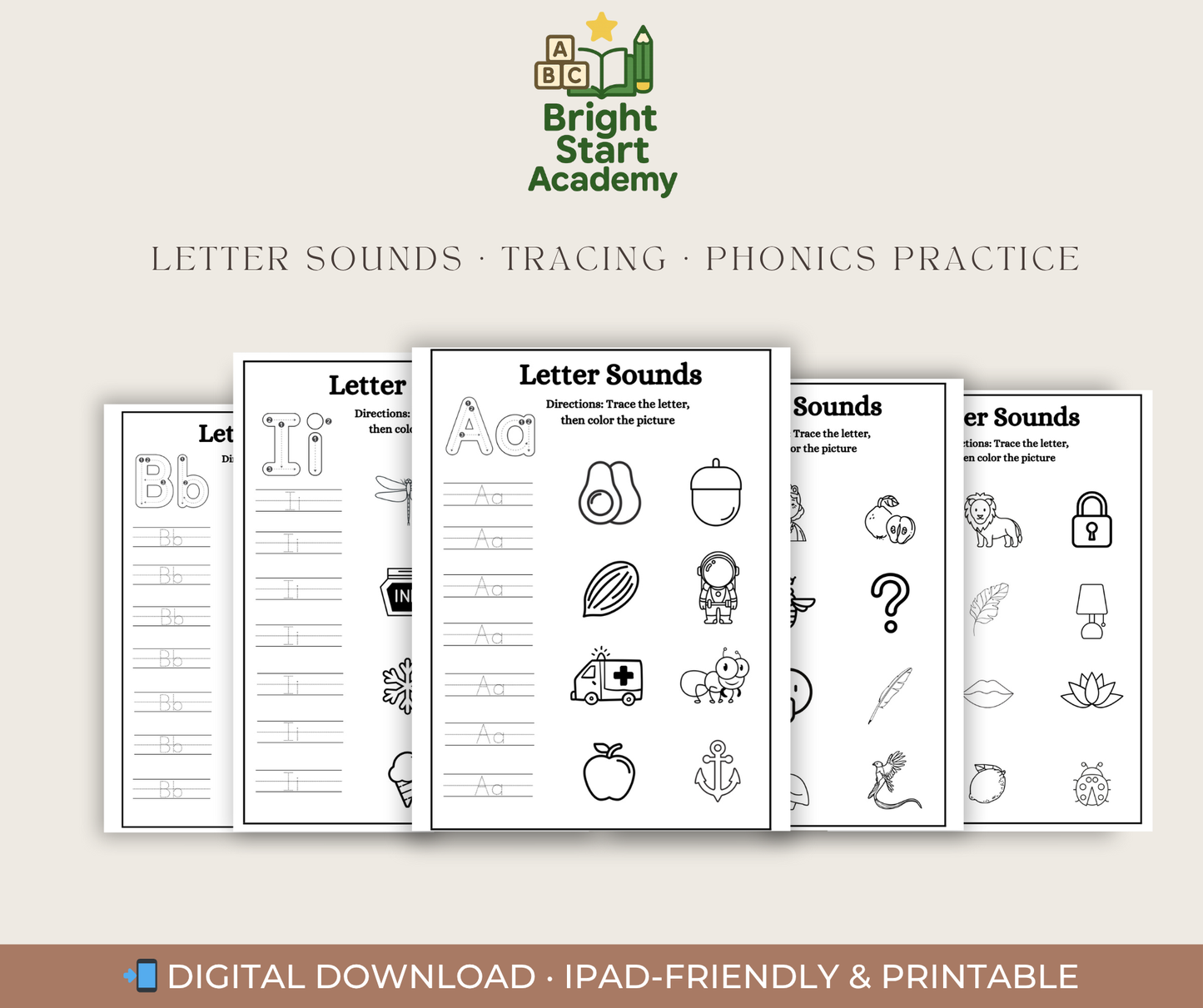 Alphabet Learning Mega Bundle | Tracing, Mazes & Letter Recognition Worksheets (130+ pages)